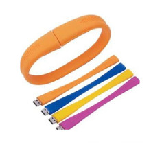 Модная настраиваемая силиконовая резина USB-браслет